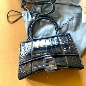 Balenciaga- HOURGLASS XS TOP HANDLE BAG